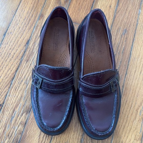 GH Bass and Co vintage burgundy loafers 5.5 - Picture 2 of 10